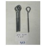 Four Eyebolts, 3/8" x 11"