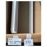 White Steel Rake Trim, 4 x 20