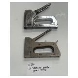 Two Stanley T-50 Staple Guns