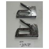 Two Stanley T-50 Staple Guns
