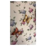 Vintage handcrafted plastic butterfly wall decor
