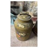 Floral Painter Milk Can