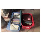 Lot of Assorted Records and Tubs