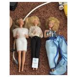 Lot of 3 Vintage Barbie Dolls