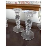 Glass Candle Stick Holders
