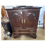 Ethan Allen Armoire with a Dark Wood Finish and