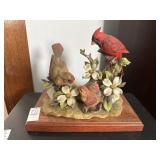Vintage Ethan Allen Statues Cardinals on Branch