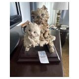 Vintage Florence ï¿½ Kittens On Snow ï¿½ Figurine