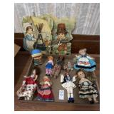 Lot of Misc Dolls and Decor