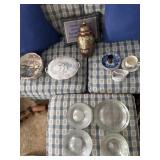 Lot of Assorted Glassware and Decorated Dishes