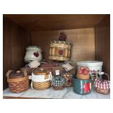 Shelf Lot of Apple and Mini Baskets