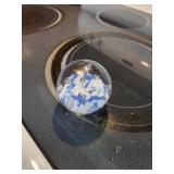Glass flower paper weight