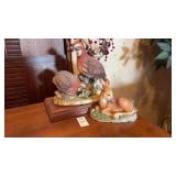 Fawn of the Whitetail and Bobwhites Figurines
