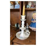 Floral Handled Candleholder made in Italy