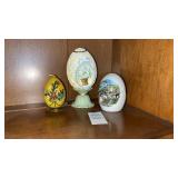 Decorative Egg, Candle, and Salt Shaker