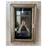 Vintage Mirrored Wall Display Cabinet