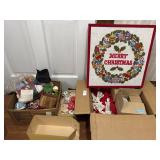 Lot of Vintage. Christmas Ornaments and Decor