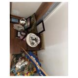 Lot of Misc - Wood Flooring, Frames, Wreaths,