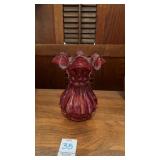 Fenton Country Cranberry Case 5in. High