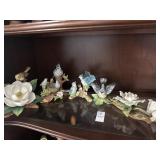 Lot of Porcelain Birds on Branches - Lenox,