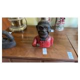 Vintage Mechanical Jolly Black Americana Bank