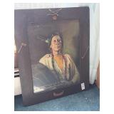 Framed Native American Portrait