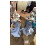 Vintage Ethan Allen Capodimonte porcelain women