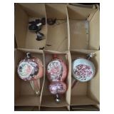Vintage Pink Indent Ornaments and Solid Bulbs