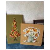 Embroidered Floral Wall Art (2)