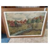 Framed Landscape Painting