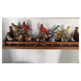 Vintage porcelain bird figurines from Lenox,