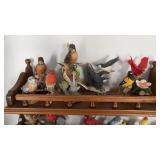 Vintage porcelain bird figurines from Lenox,