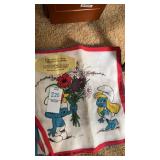 Vintage 1980s Les Schtroumpfs Cotton pocket