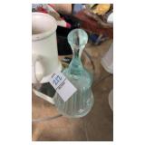 Vintage Fenton art glass bell in opaque aqua