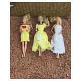 Lot of 3 Vintage Barbie Dolls