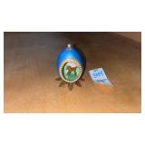 vintage hand-painted egg diorama featuring a