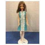 1960s Francie Barbie Doll in Iced Blue Outfit