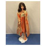 Vintage Brunette Barbie Doll in Goldswinger