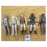 5 Vintage Star Wars Figures