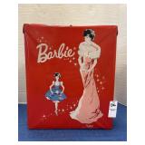 Vintage Barbie vinyl carry case & accessories