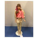 Vintage Talking Barbie Doll in Fab Fur Outfit