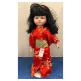 Vintage Porcelain Collectible Doll 16 in