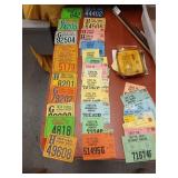 Lot of vintage PA paper hunting licenses
