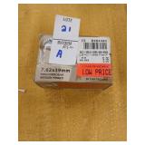 Full box of 20 Wolf 7.62x39mm ammo