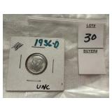 1956-D Roosevelt Dime (flip)