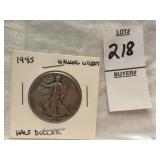 1945 Walking Liberty Half Dollar