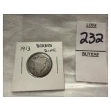 1913-P Barber Dime