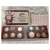 2004 US Mint Silver Proof Set - 11 Coins