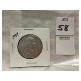 1954-P Franklin half dollar