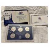 1999 State Quarters Proof Set - 5 Coins